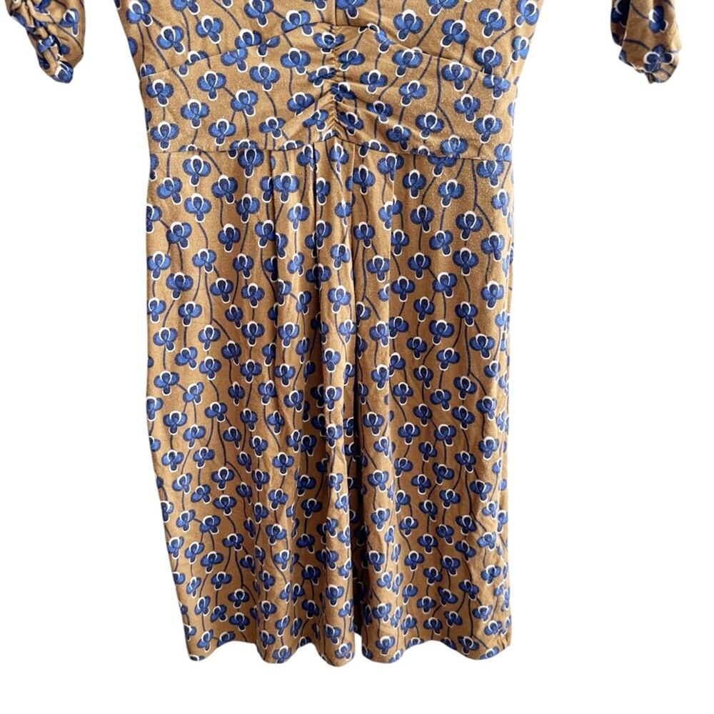 Boden V-Neck Short Floral Jersey Dress - Picture 6 of 7